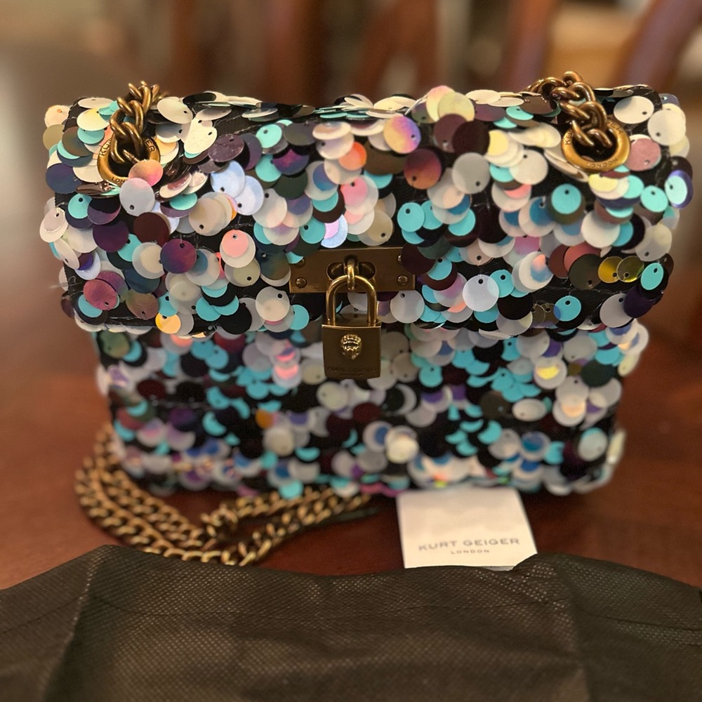 Kurt Geiger London Mini Brixton Sequin Crossbody Bag NWT and Dust Bag - Picture 3 of 11